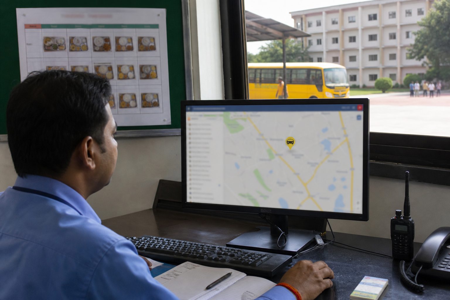 Campus operations with live bus and school monitoring