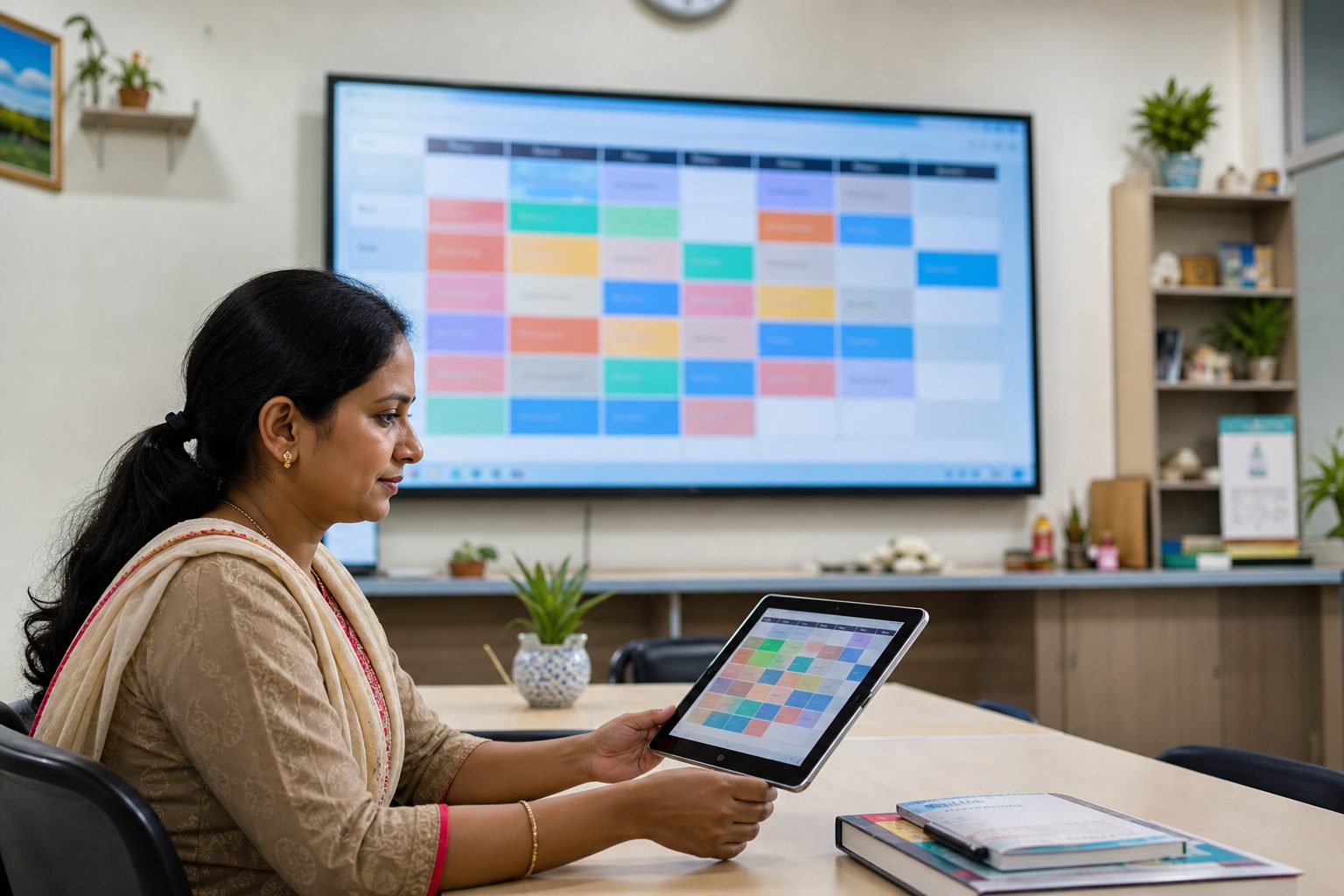 Published digital school timetable